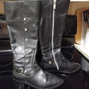 Michael Kors Leather Studded Boots